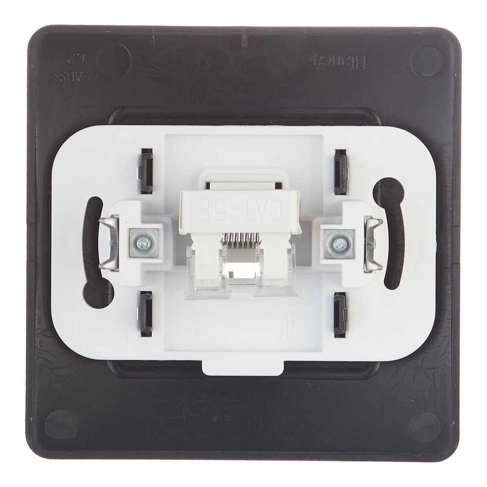Розетка компьютерная Systeme Electric Blanca встраиваемая антрацит RJ45 (BLNIS045006)