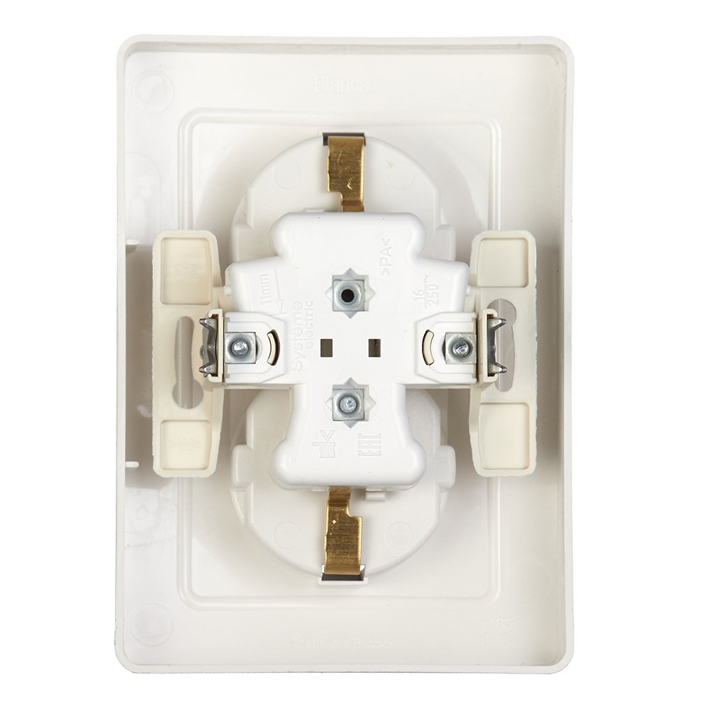 Розетка Systeme Electric Blanca встраиваемая белая (BLNRS001021)