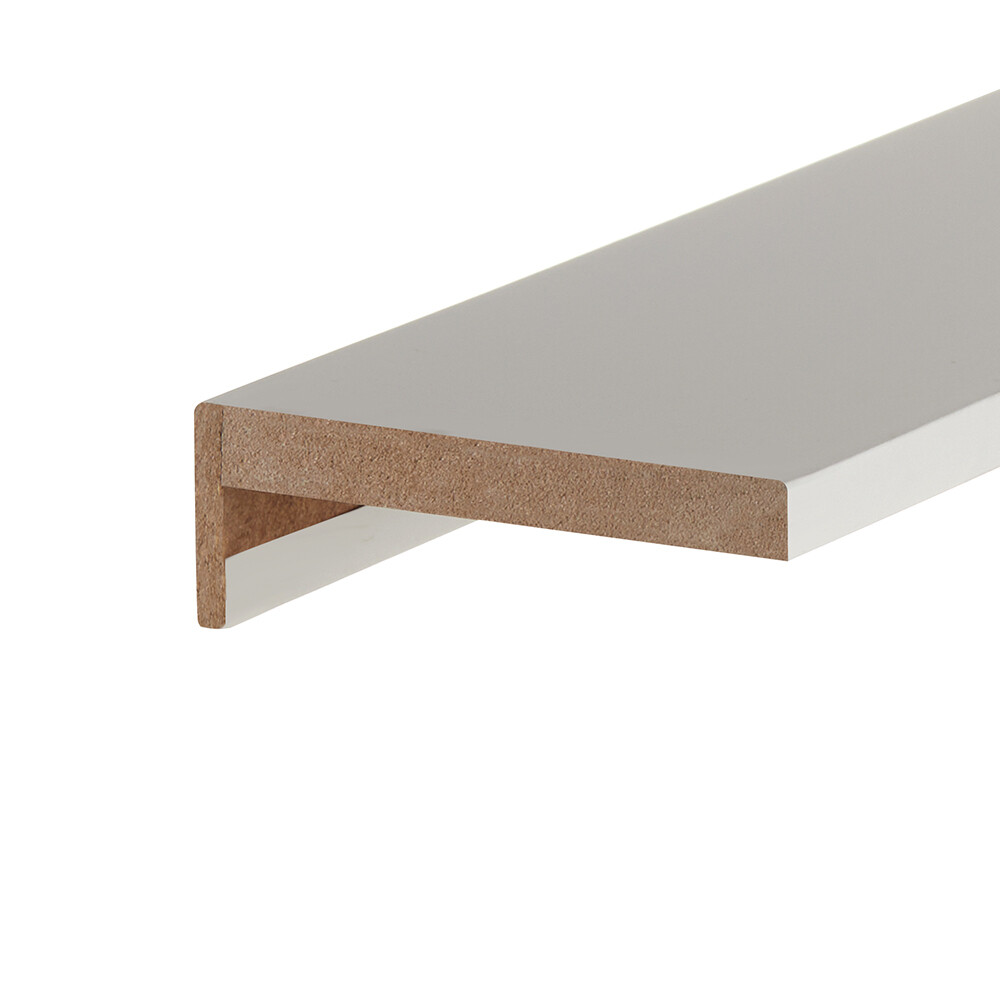 Наличник телескопический Next 1 70х25х2200 мм ПВХ эмалит белый прямой (1 шт.)