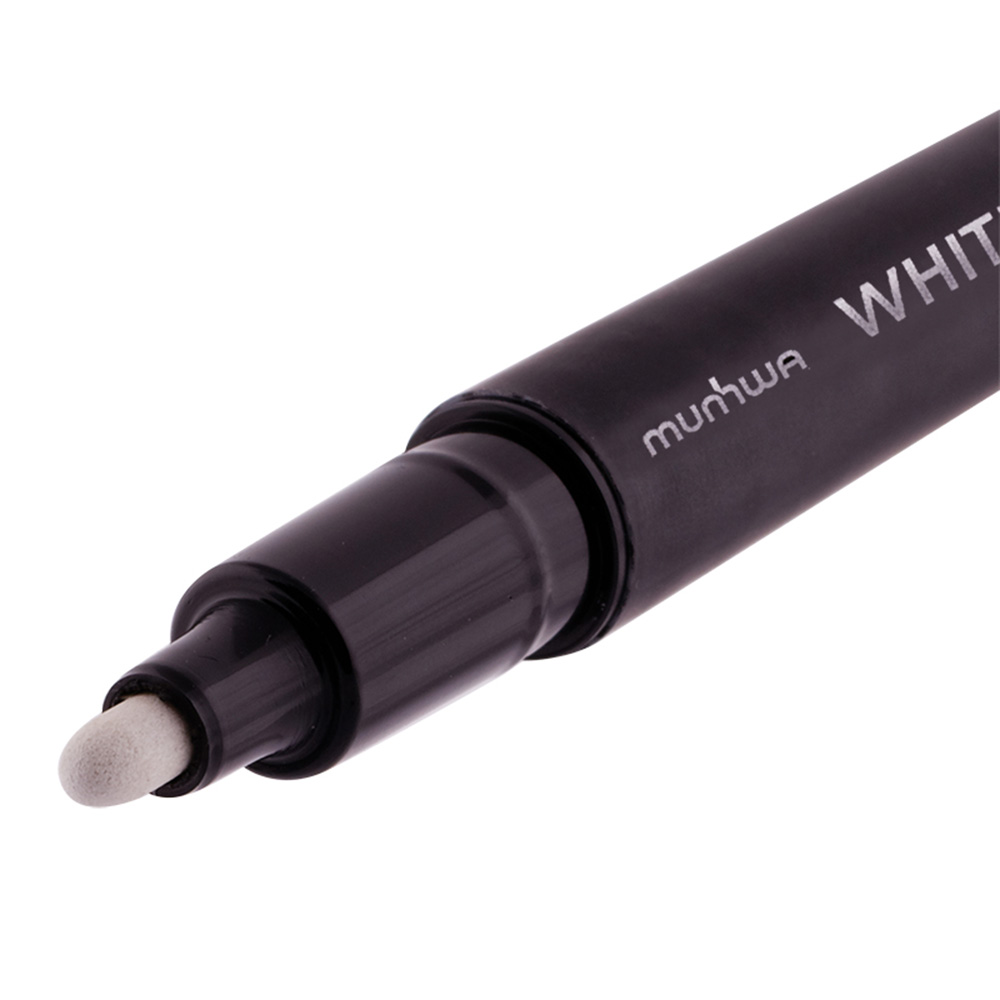 Маркер перманентный MunHwa белый грифель 2-4 мм