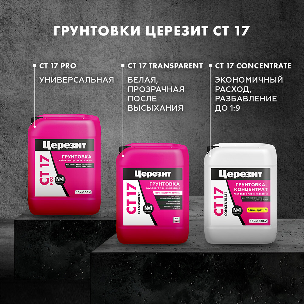Грунт Церезит СТ17 PRO 5 л