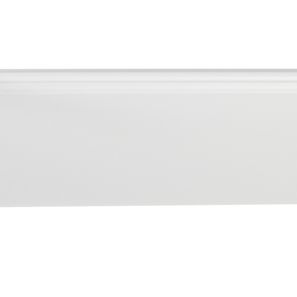 Плинтус МДФ Cosca Décor AP07 белый 80х16х2400 мм под покраску фигурный