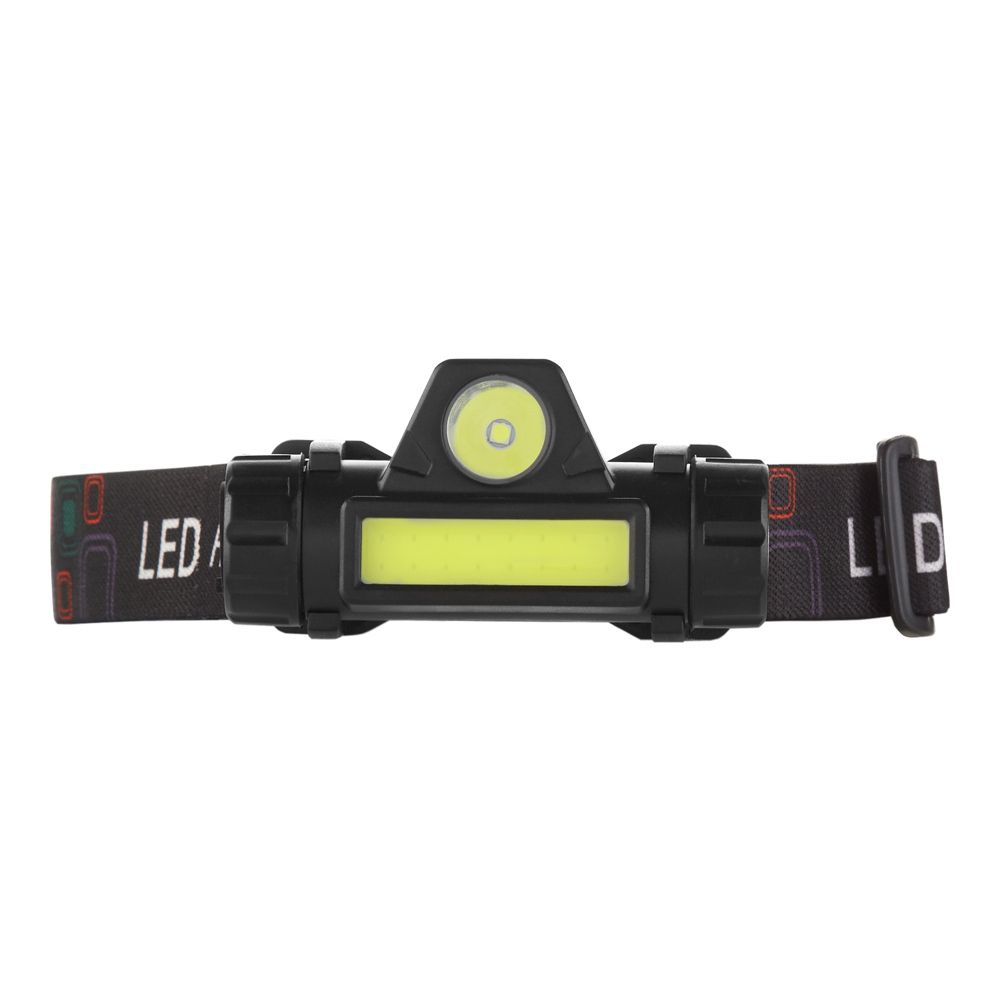 Фонарь налобный Navigator NPT светодиодный 2 LED 5/3 Вт аккумуляторный Li-Ion 1200 мАч металл/пластик 2 режима (14661)