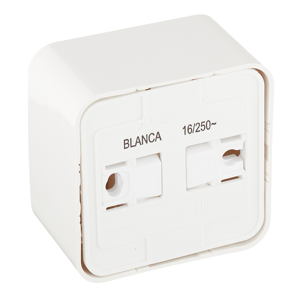 Розетка Systeme Electric Blanca накладная молочная (BLNRA010112)