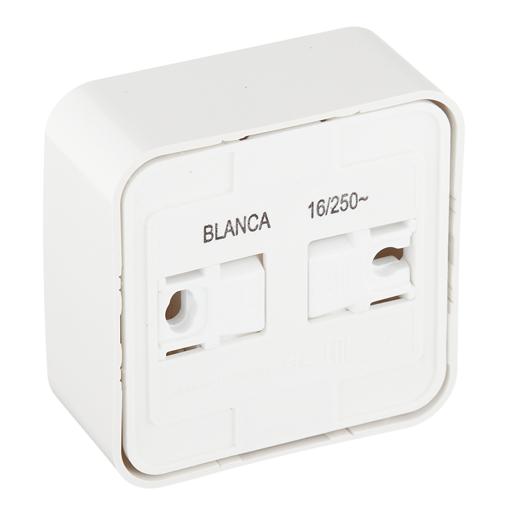 Розетка Systeme Electric Blanca накладная белая компакт (BLNRA110111)