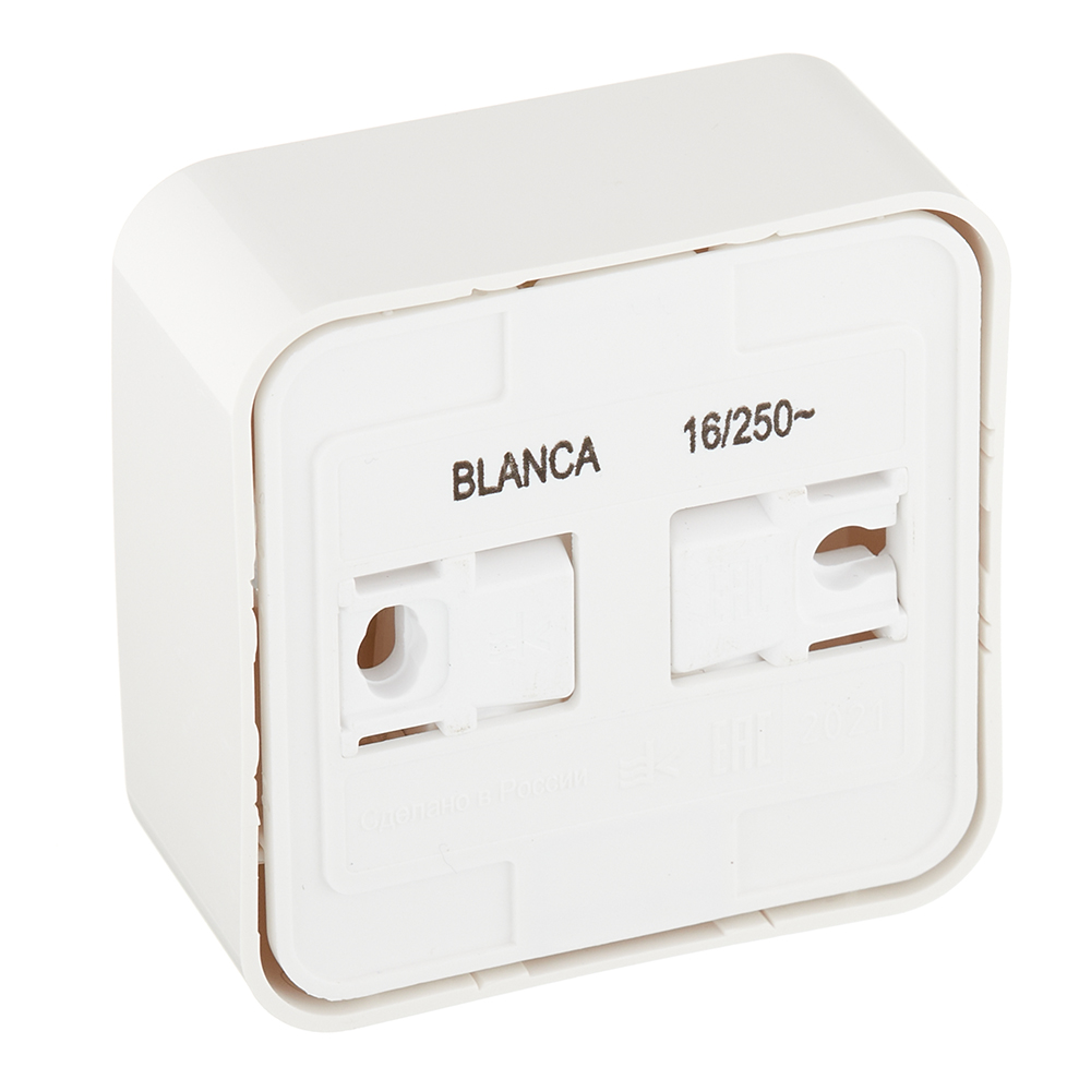 Розетка Systeme Electric Blanca накладная молочная компакт (BLNRA110112)