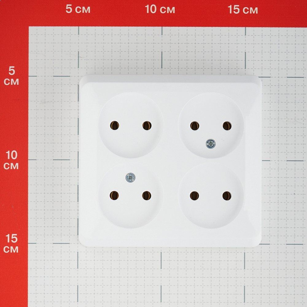 Розетка Systeme Electric Этюд накладная белая (PA16-205B)