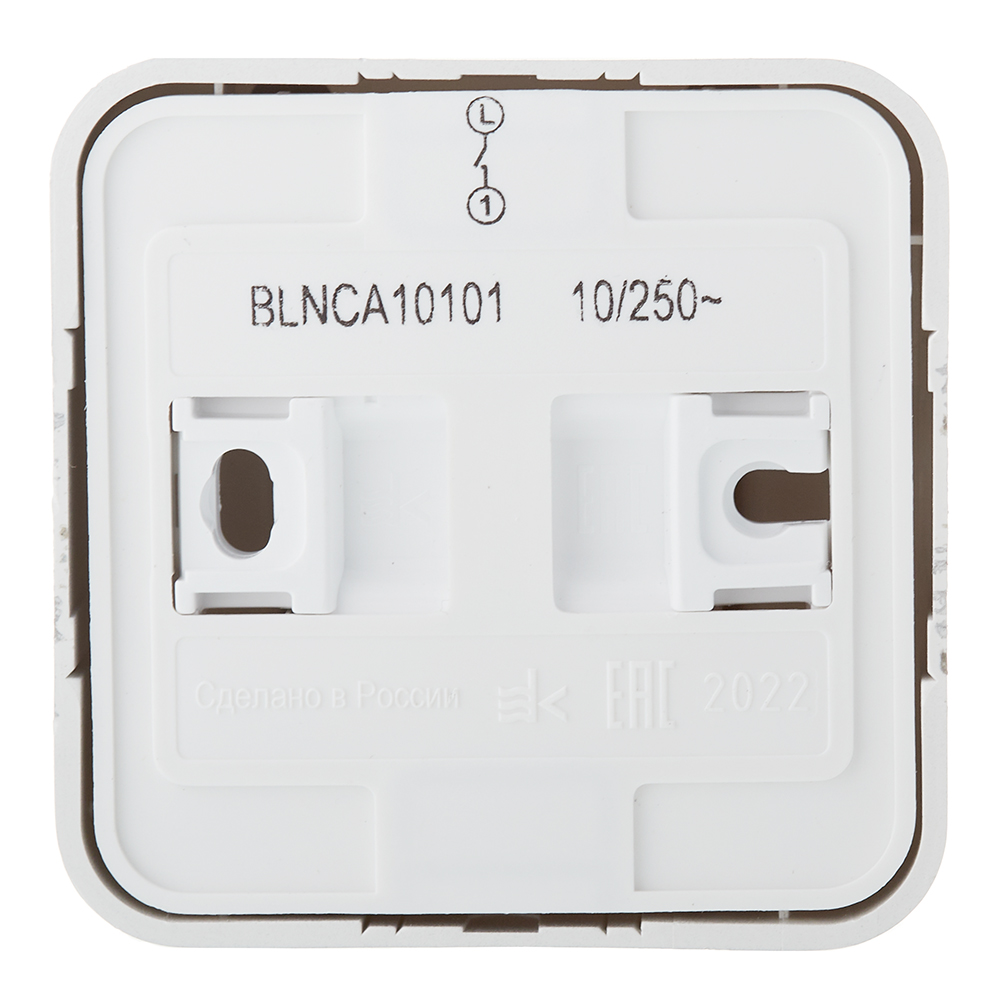 Выключатель Systeme Electric Blanca одноклавишный накладной молочный с самовозвратом (BLNCA101012)