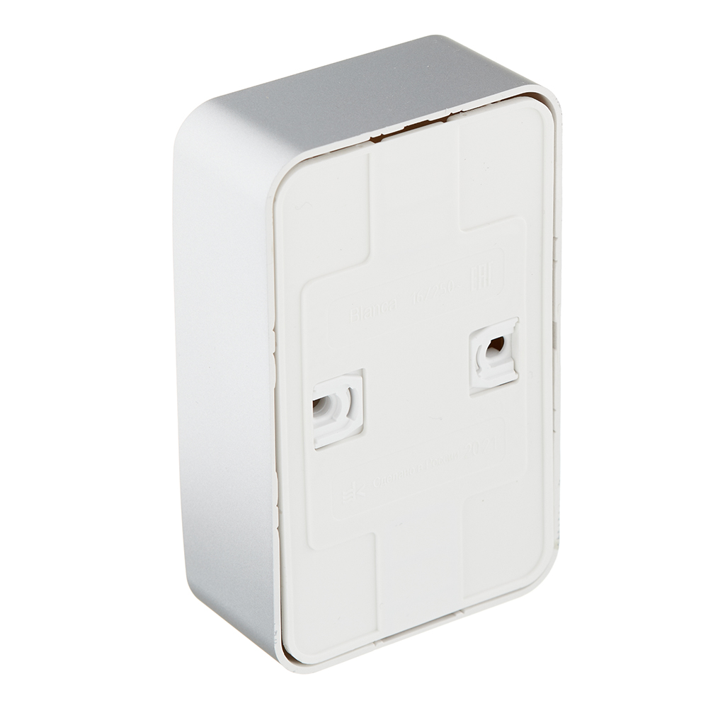 Розетка Systeme Electric Blanca накладная алюминий (BLNRA000213)