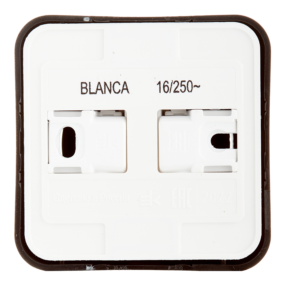 Розетка Systeme Electric Blanca накладная антрацит со шторками компакт (BLNRA111116)