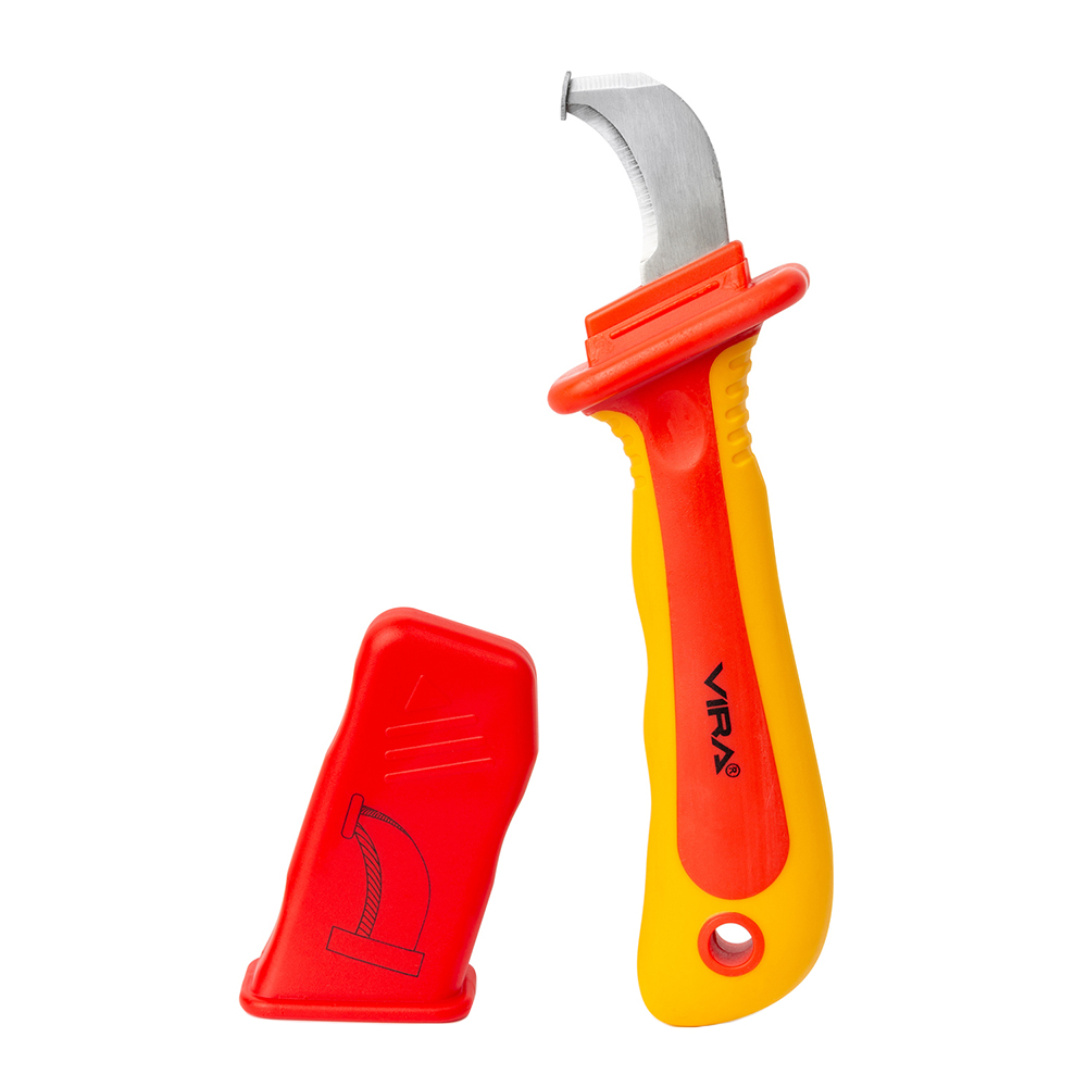 Нож диэлектрический 180 мм 1000 В Rage by Vira для резки и зачистки проводов