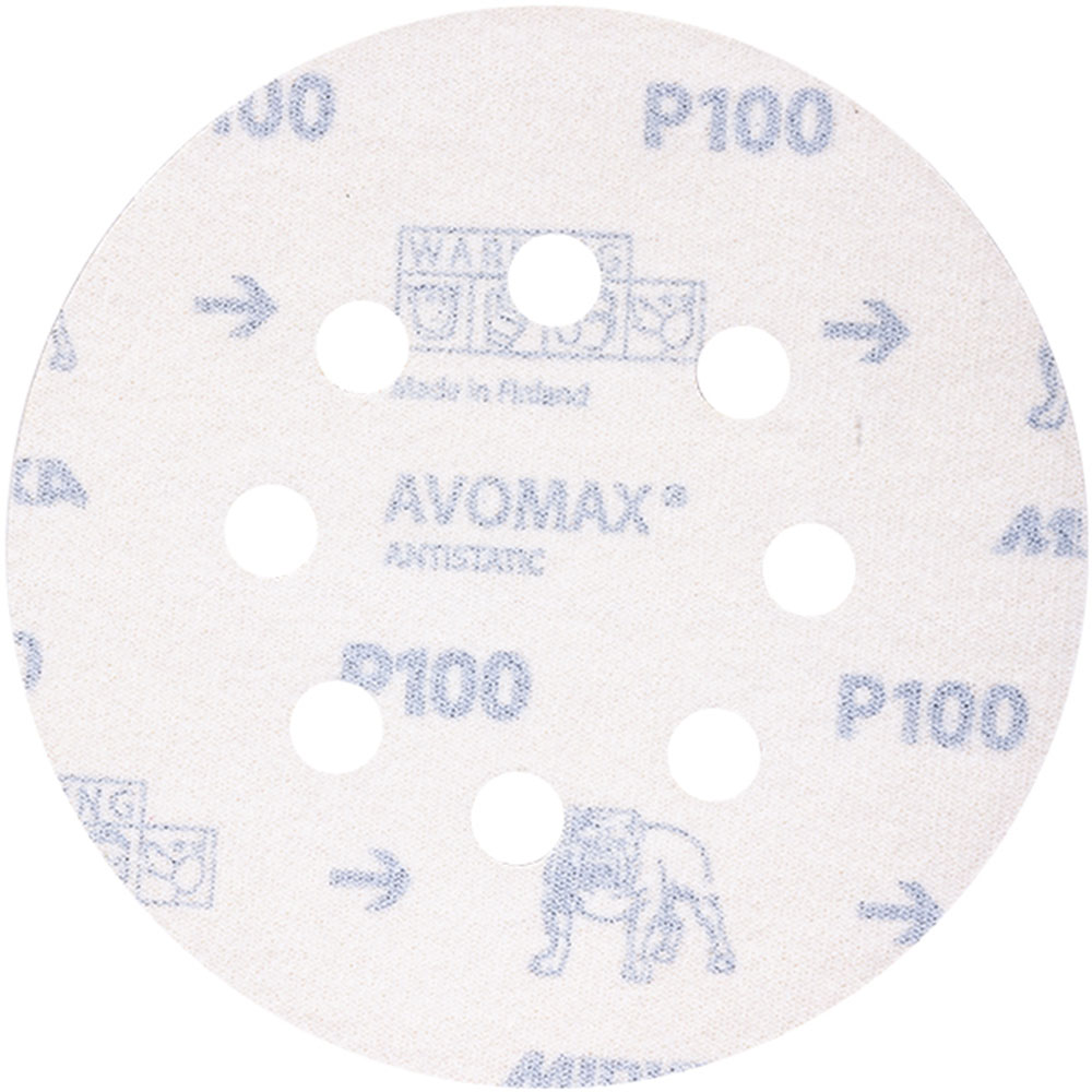 Диск шлифовальный Mirka Antistatic d125 мм P100 на липучку бумажная основа (5 шт.)