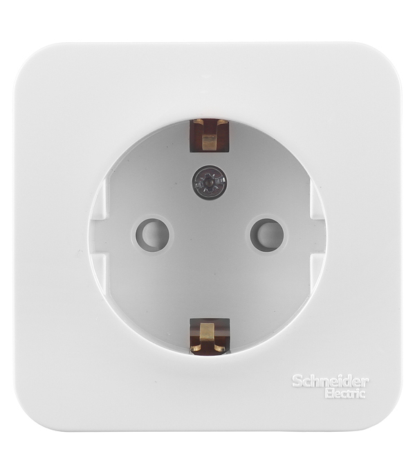 Розетка Systeme Electric Blanca накладная белая со шторками (BLNRA011111)