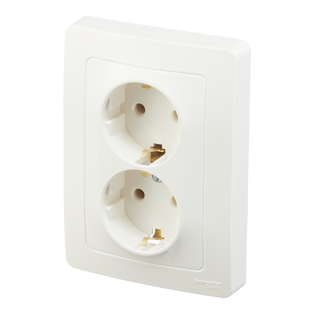 Розетка Systeme Electric Blanca встраиваемая молочная (BLNRS001022)