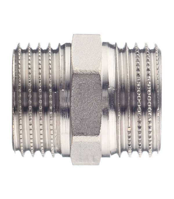Ниппель Stout 1/2 НР(ш) х 1/2 НР(ш) латунный (SFT-0004-001212)