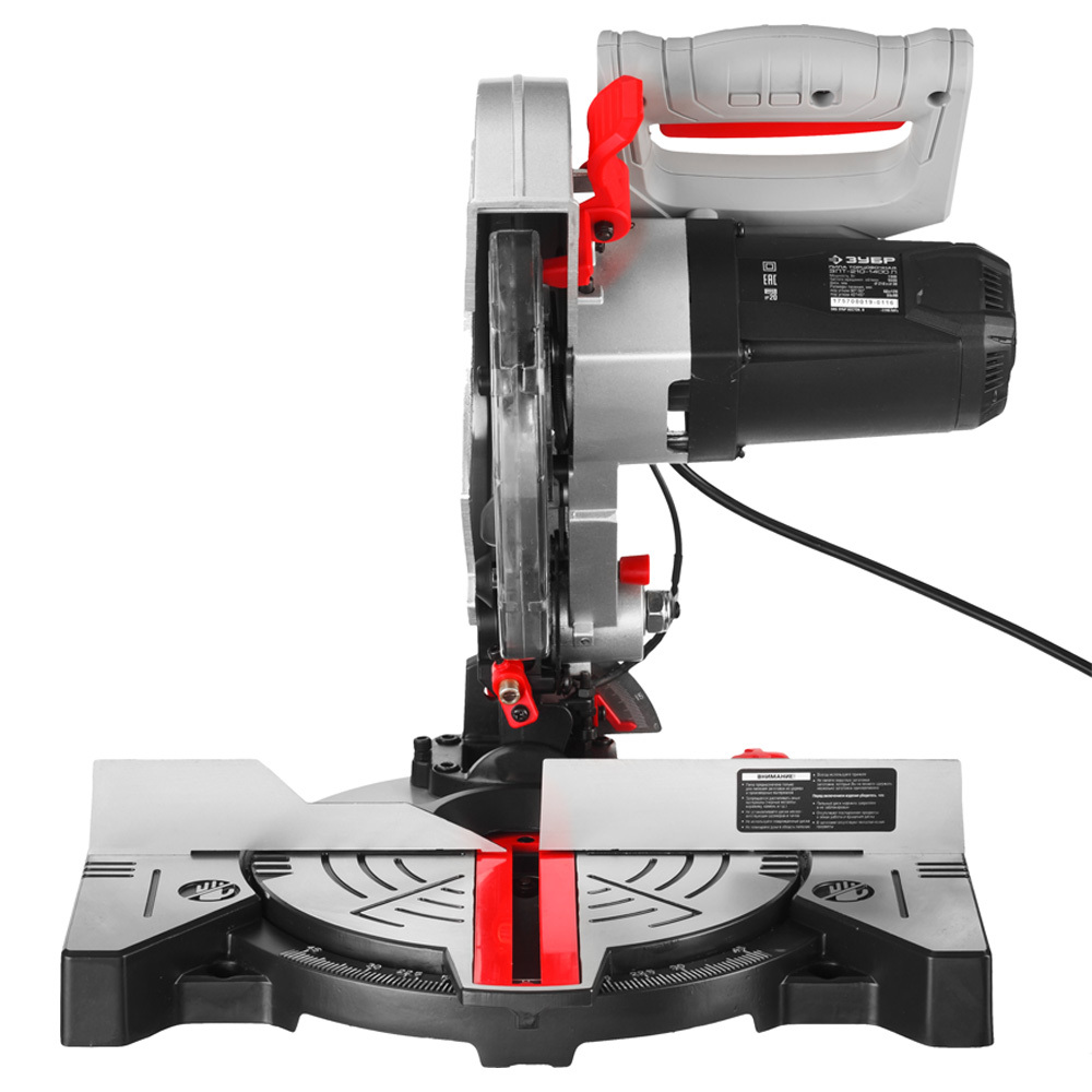 Пила торцовочная электрическая Зубр ЗПТ-210-1400 Л 1300 Вт 210 мм
