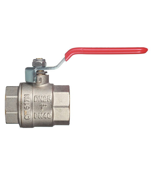Кран шаровой латунный Valtec Base 1 ВР(г) х 1 ВР(г) ручка прямой (VT.214.N.06)