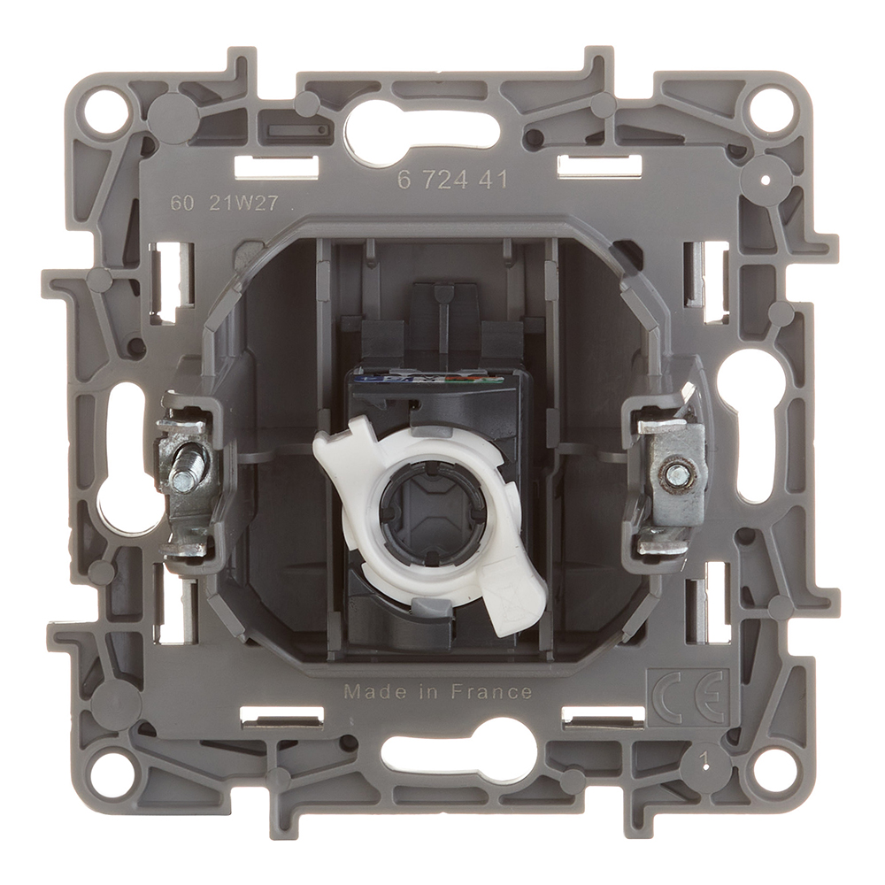 Розетка компьютерная Legrand Etika встраиваемая алюминий RJ45 (672441)