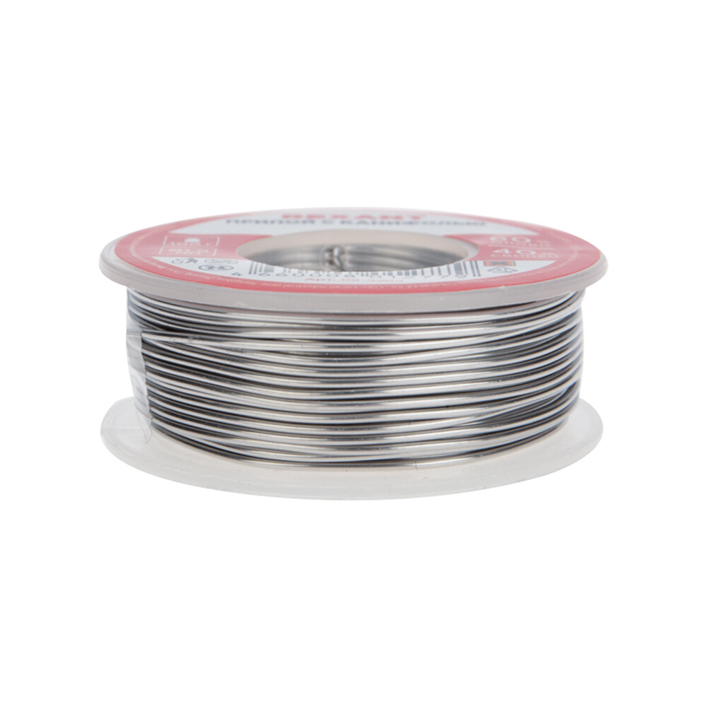 Припой Rexant d1 мм Sn60 Pb40 Flux 2.2 % с канифолью 100 г (09-3203)