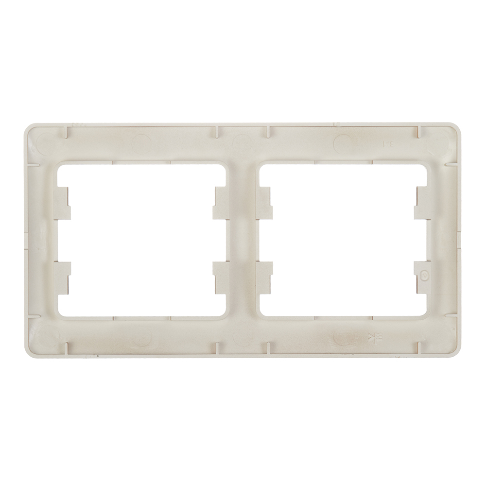 Рамка Systeme Electric Glossa двухместная титан (GSL000402)