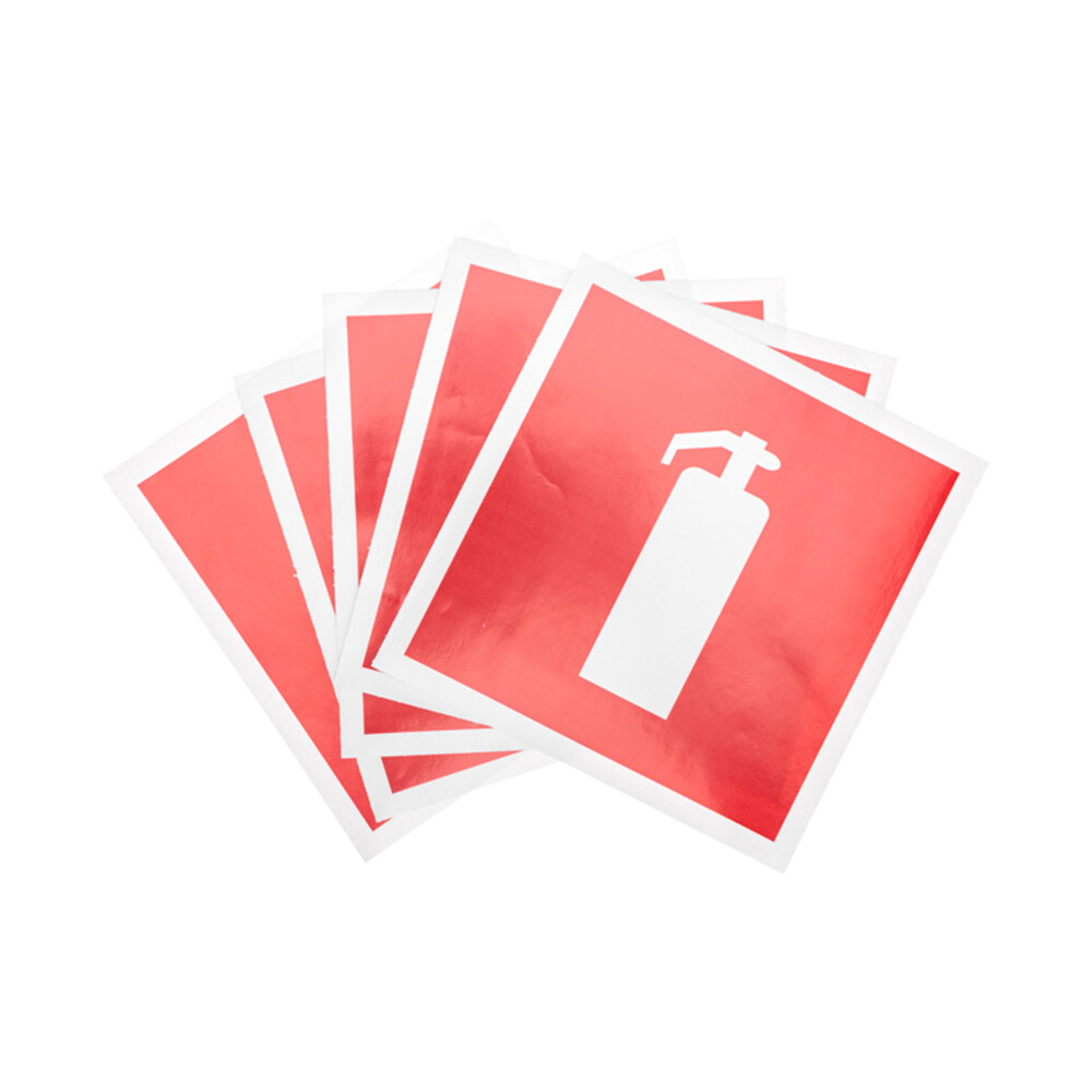 Наклейка Rexant знак пожарной безопасности Огнетушитель самоклеящаяся 200х200 мм (5 шт.)