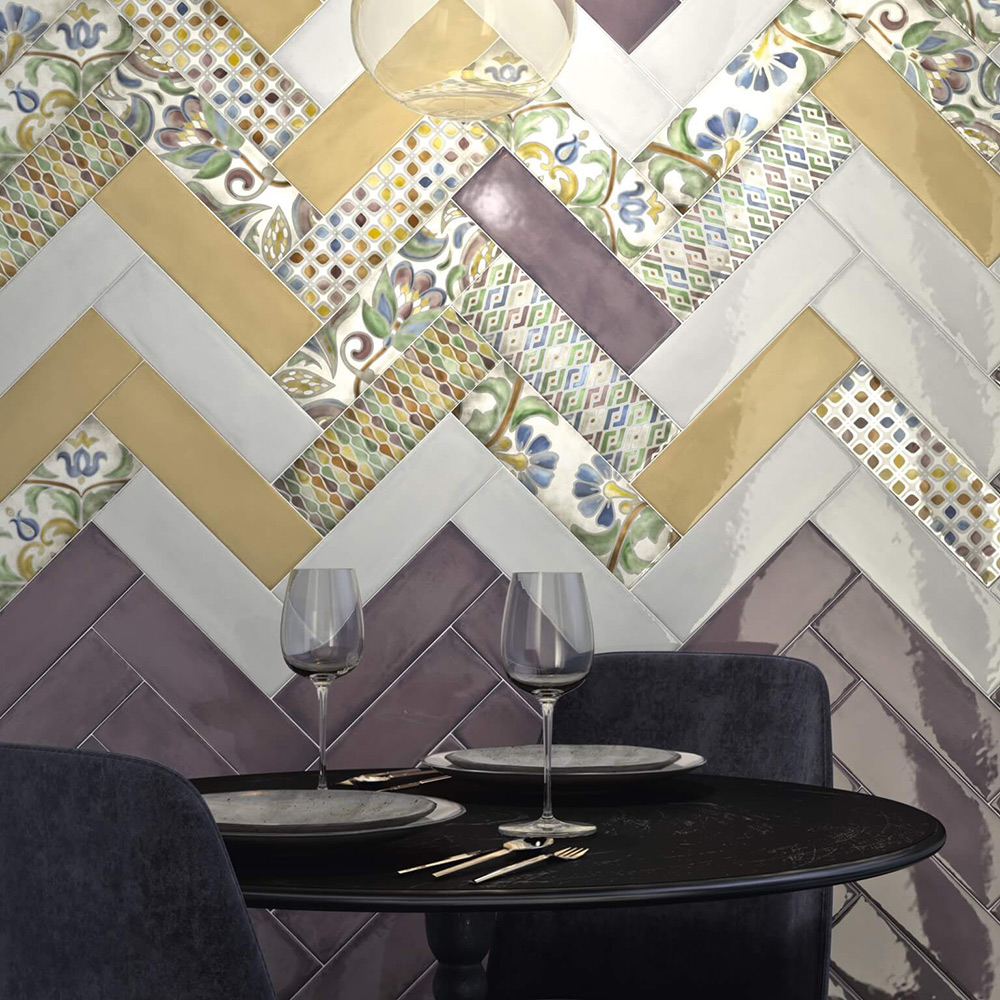 Плитка декор Kerama Marazzi Монпарнас флора 285x85x8 мм