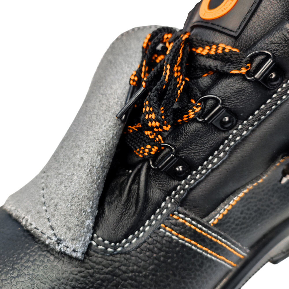 Ботинки рабочие для сварщика кожаные с защитным композитным носком размер 44 черные Мистраль Perfect Protection (120329)