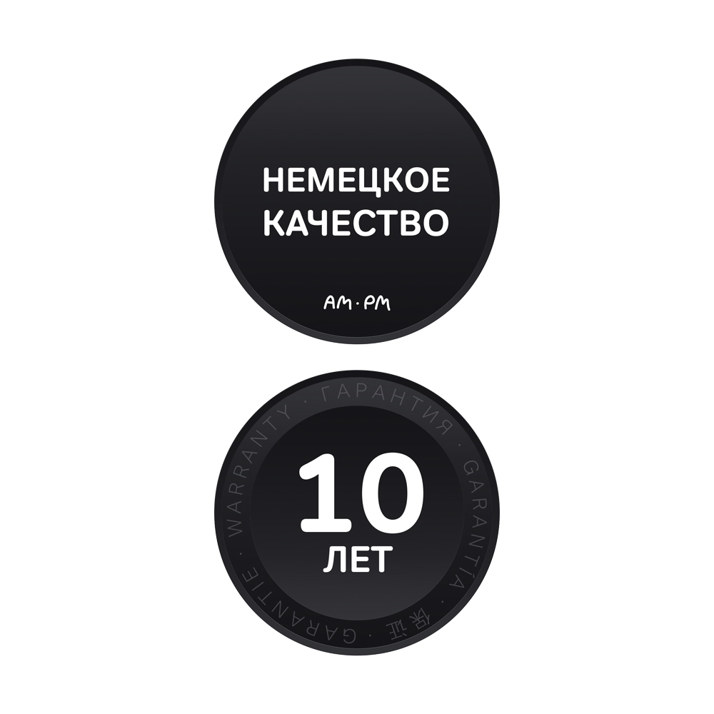 Смеситель для кухни AM.PM Like черный с высоким изливом однорычажный (F8005022)