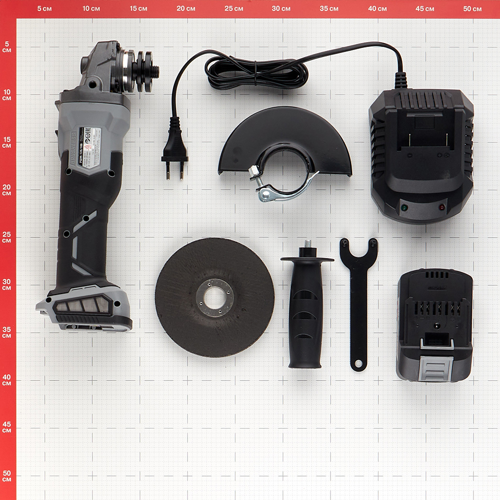 Шлифмашина угловая аккумуляторная Интерскол 18 В d125 мм (578.4.1.70)