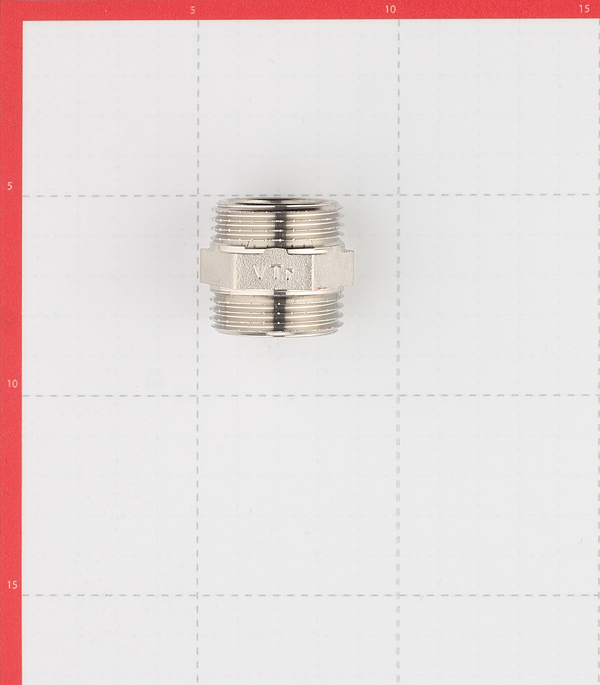 Ниппель Valtec 1 НР(ш) х 1 НР(ш) латунный (VTr.582.N.0006)