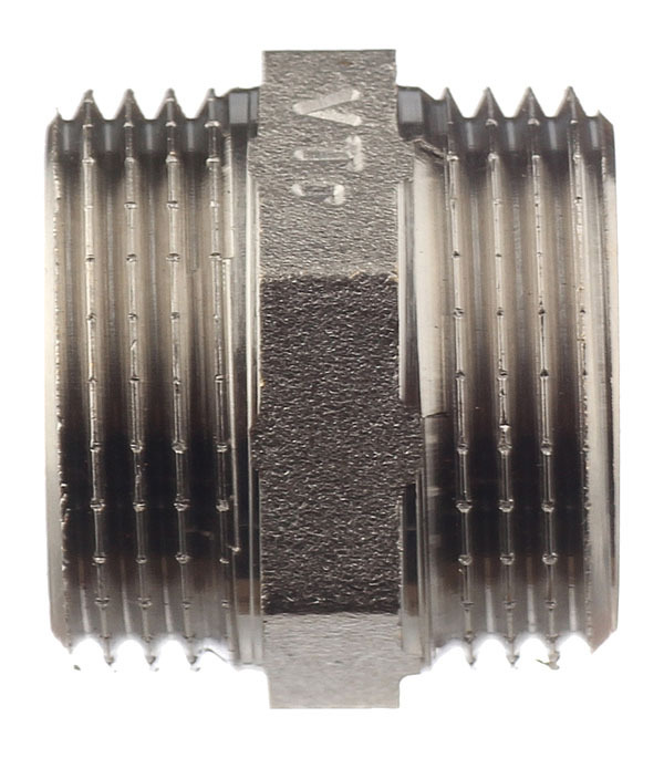 Ниппель Valtec 1 НР(ш) х 1 НР(ш) латунный (VTr.582.N.0006)
