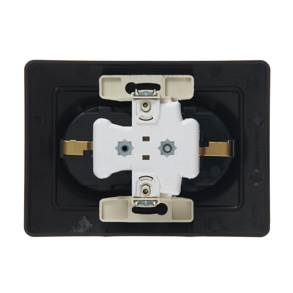 Розетка Systeme Electric Blanca встраиваемая антрацит (BLNRS001026)