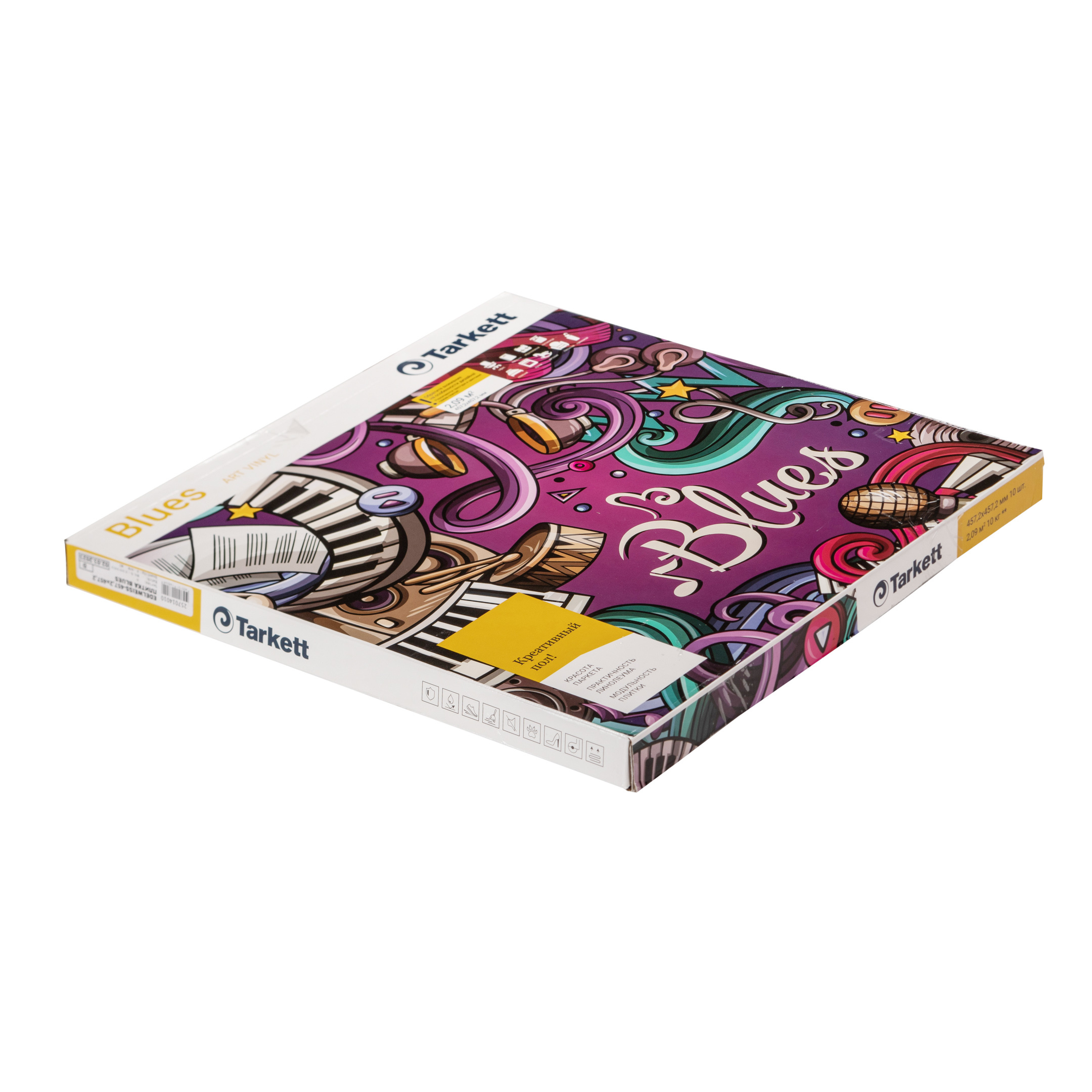 Плитка LVT Tarkett Blues Portland клеевая 2,09 кв.м 3 мм с микрофаской