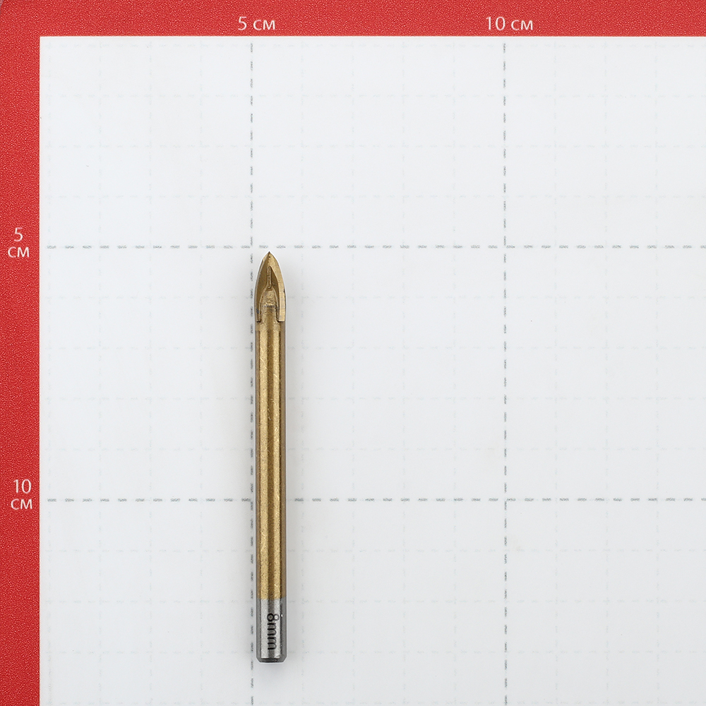 Сверло по плитке и стеклу Практика 8х80 мм квадро (034-984)