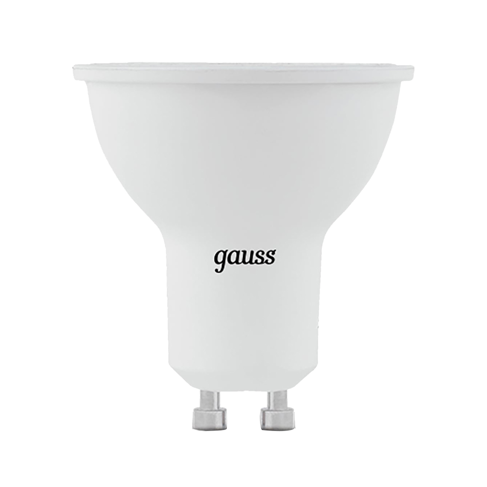 Лампа светодиодная Gauss GU10 3000К 7 Вт 600 Лм 150-265 В рефлектор MR16 матовая (10 шт.)
