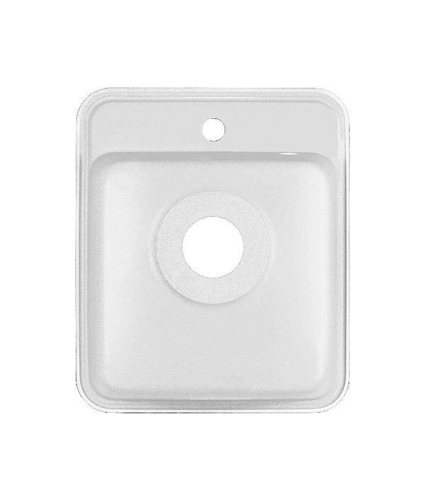 Мойка для кухни Granula Standard 50х42х19 см врезная кварц белая
