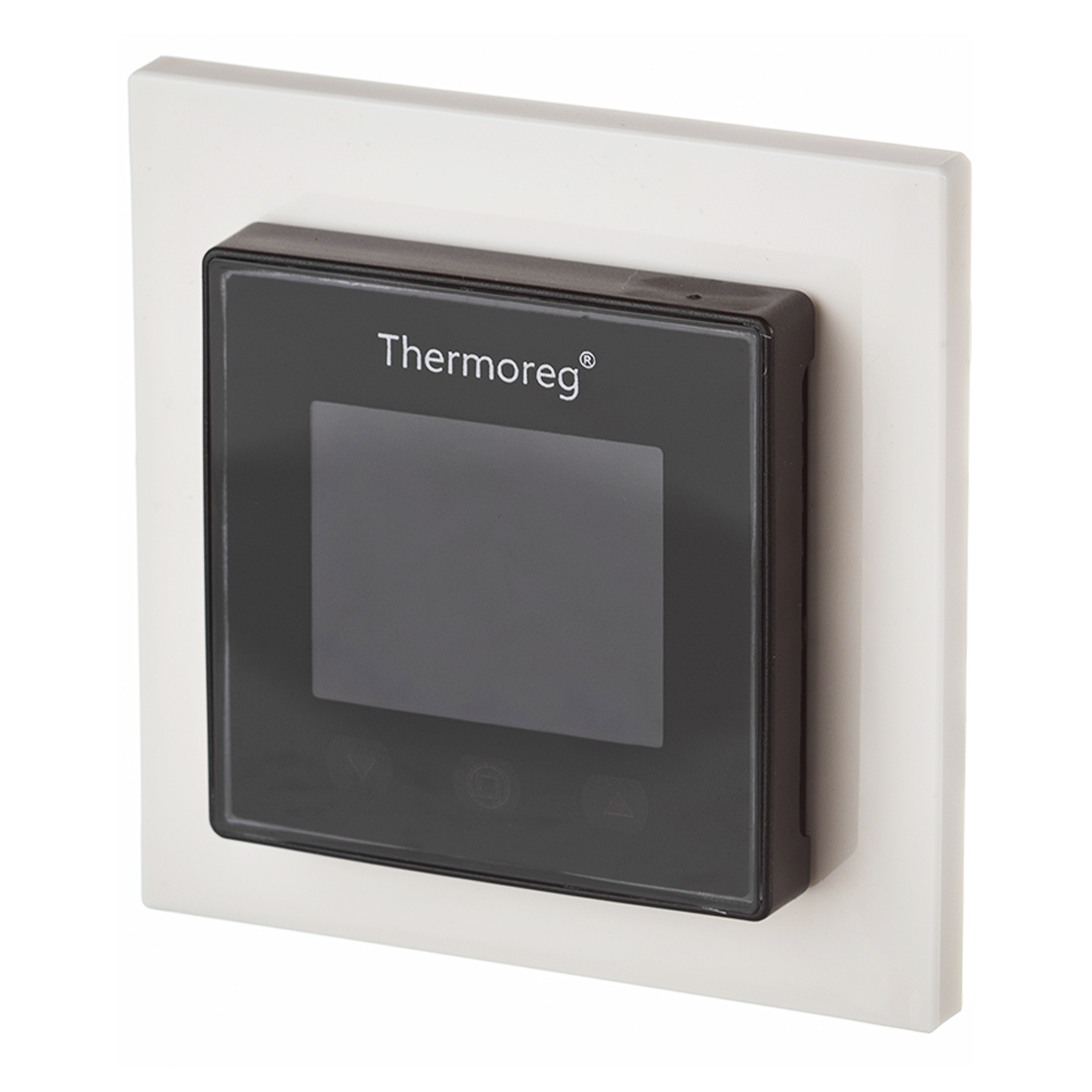 Терморегулятор программируемый для теплого пола Thermoreg TI-970 черный/белый