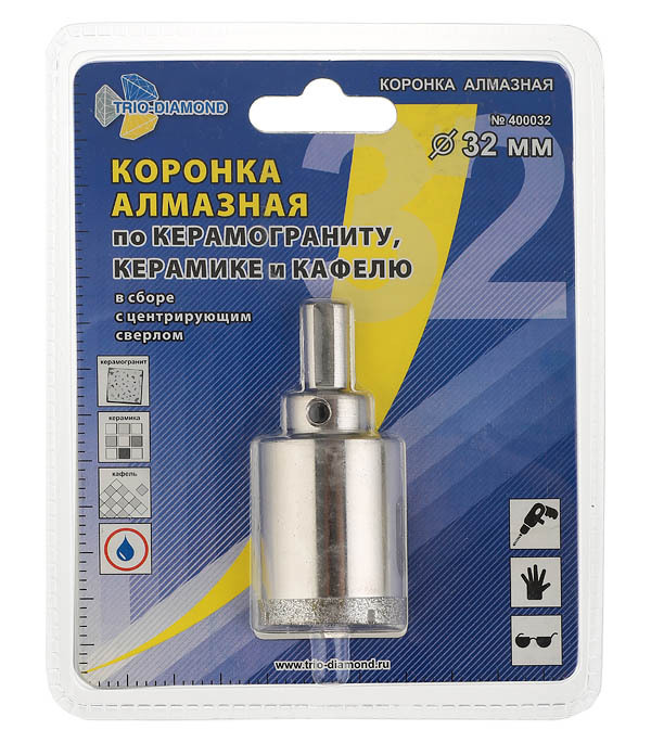 Коронка алмазная Trio-Diamond (400032) по керамограниту d32 мм
