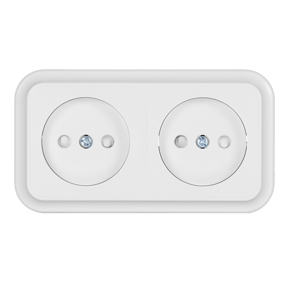 Розетка Svet накладная белая (EV0361-8320)