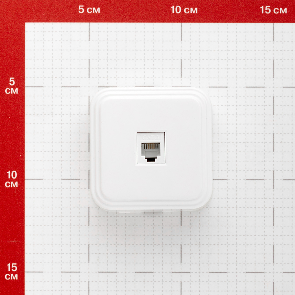 Розетка телефонная Svet накладная белая (0219-00011)