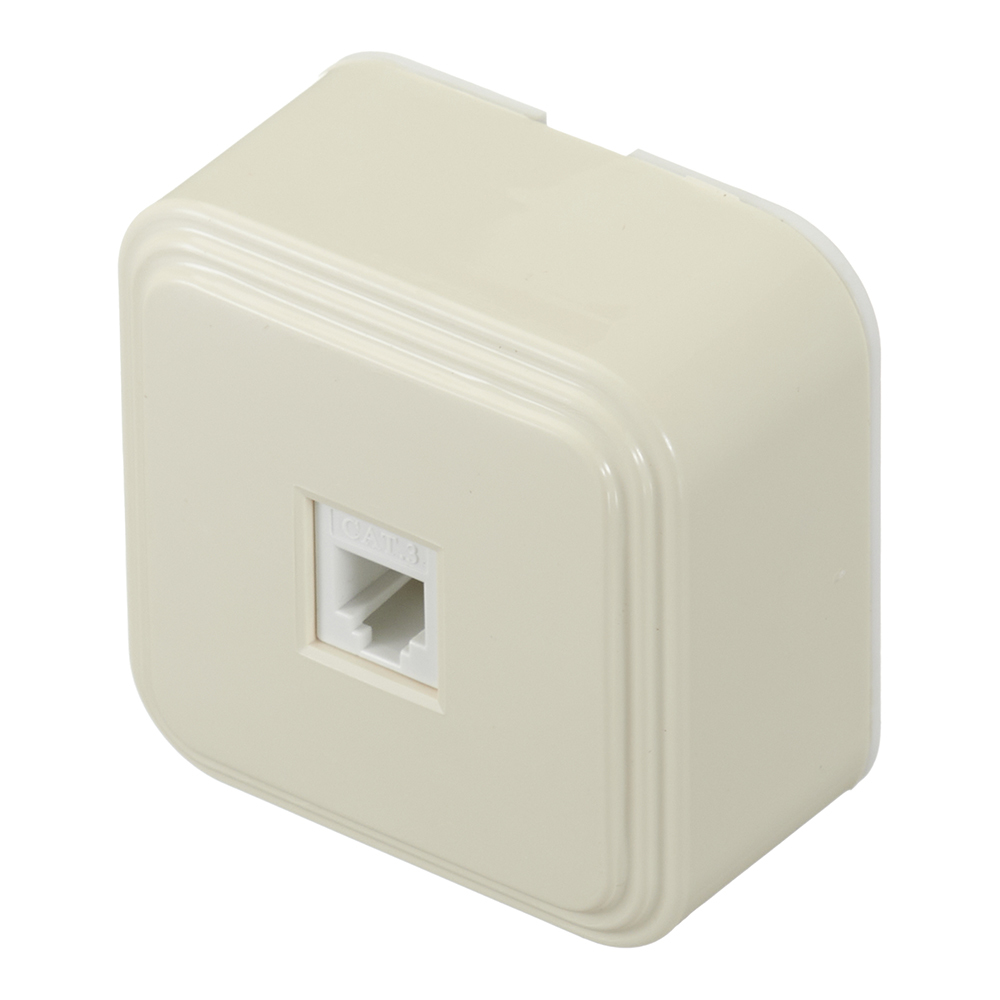 Розетка телефонная Svet накладная бежевая (0219-00021)