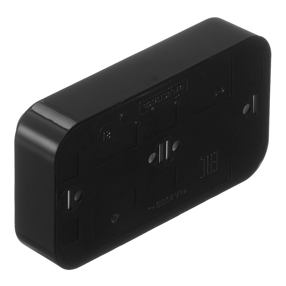 Розетка Svet накладная черная со шторками (EV0361-8321)