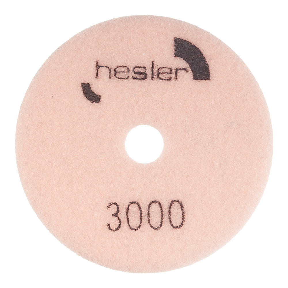 Круг алмазный шлифовальный по камню Hesler гибкий d100 мм P3000 для мокрого шлифования