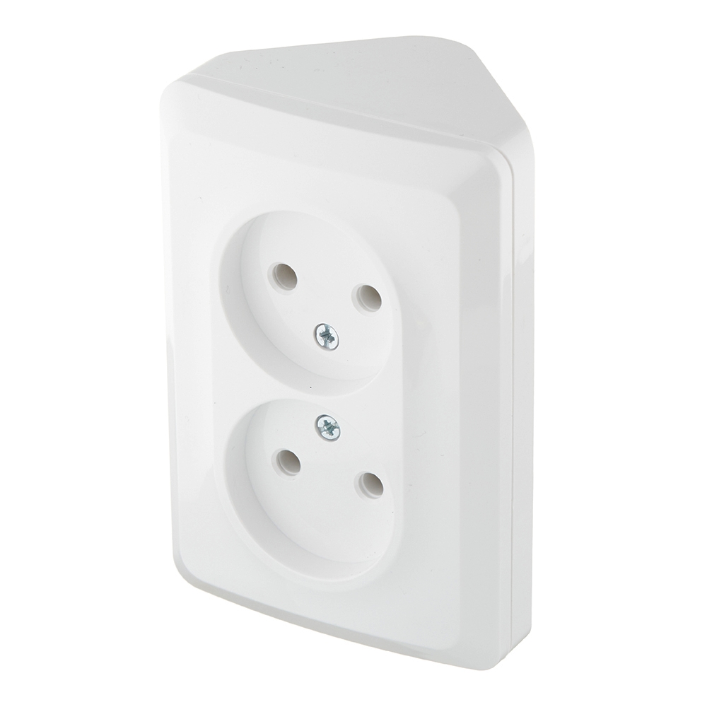 Розетка Systeme Electric Этюд накладная белая (PA16-105B)