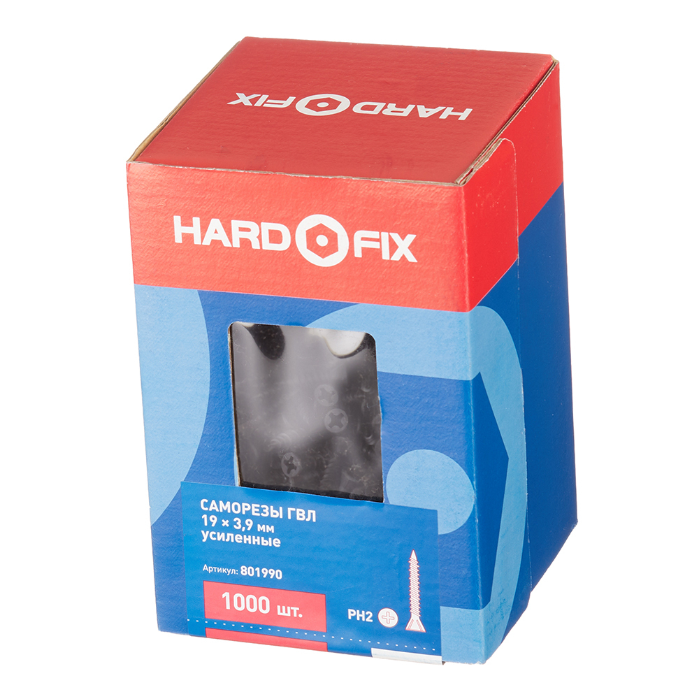 Саморезы для ГВЛ 19x3,9 мм усиленные Hard-Fix (1000 шт.)
