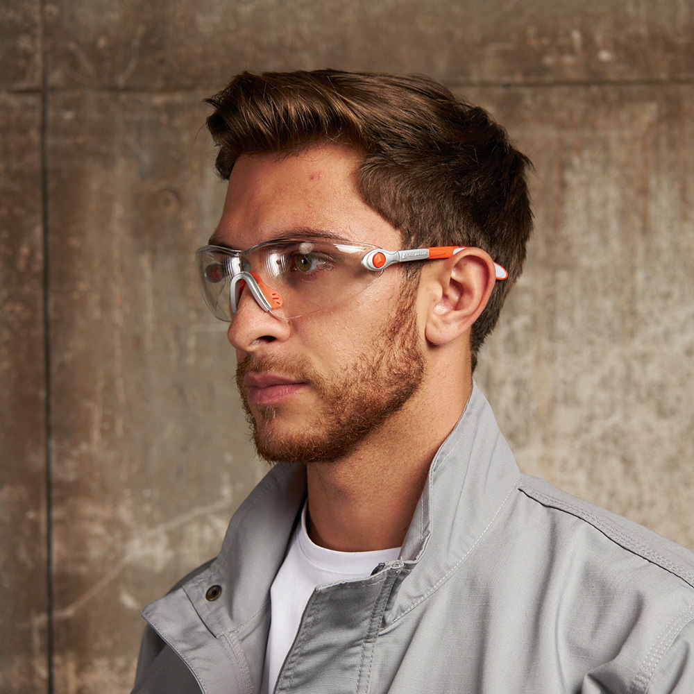 Очки защитные Delta Plus Vulcano 2 Clear открытые с прозрачными линзами панорамные (VULC2ORIN)