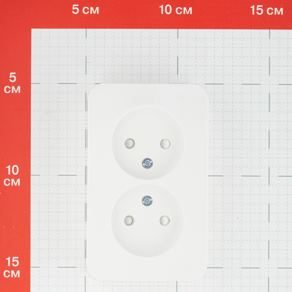 Розетка Systeme Electric Blanca накладная белая со шторками (BLNRA001211)