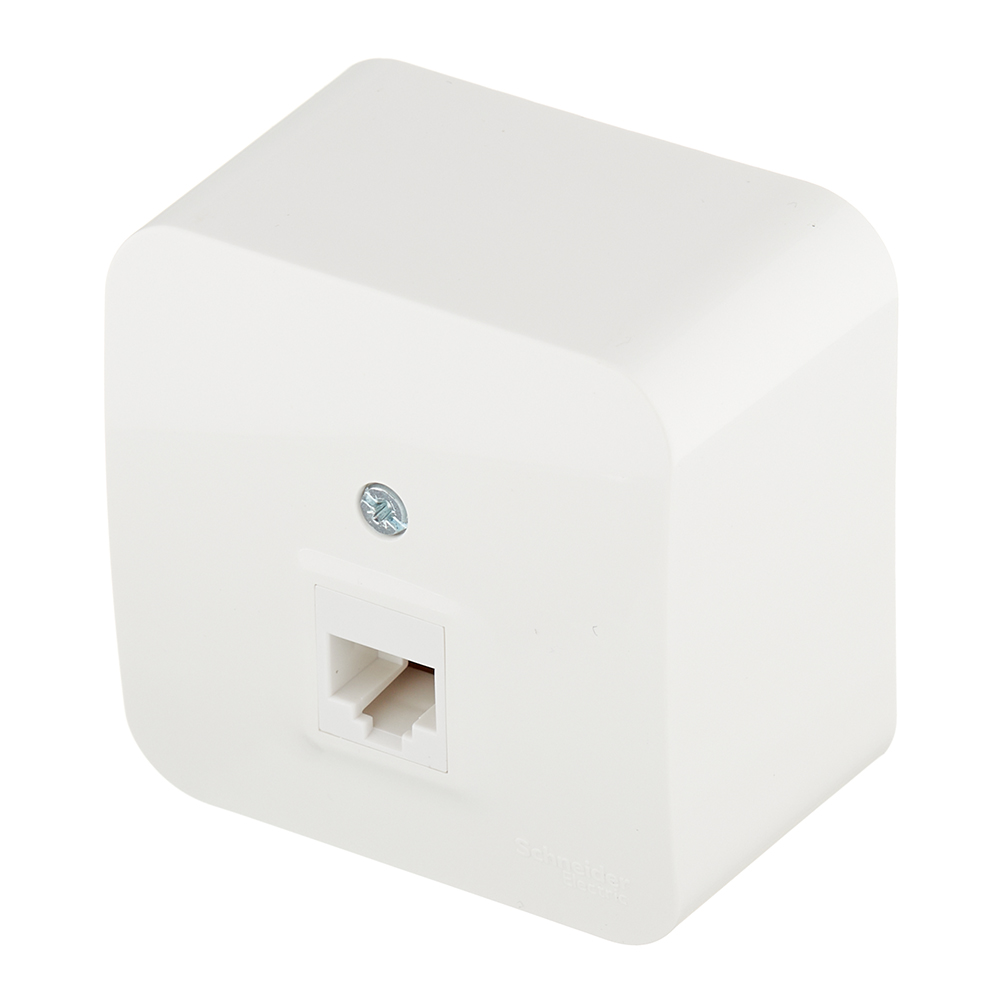 Розетка компьютерная Systeme Electric Blanca накладная молочная RJ45 (BLNIA045002)