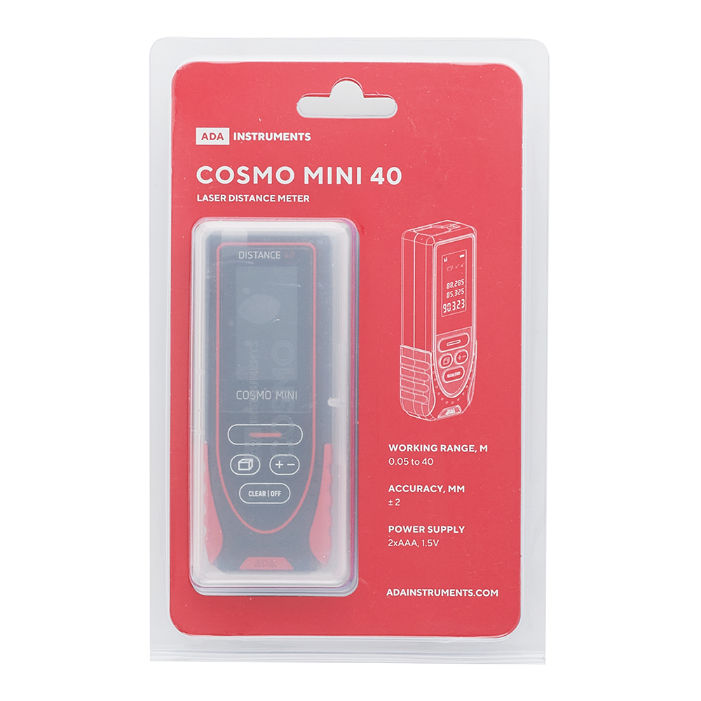Дальномер лазерный Ada Cosmo Mini 40 40 м (А00490)