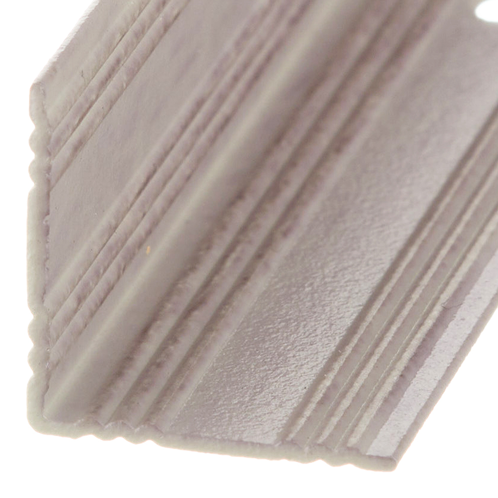 Порог алюминиевый угловой внутренний 19х19х900 мм дуб серый